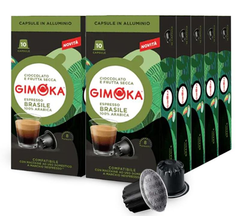 100 capsule compatibili Nespresso* Original Brasile &ndash; Gimoka image number 0