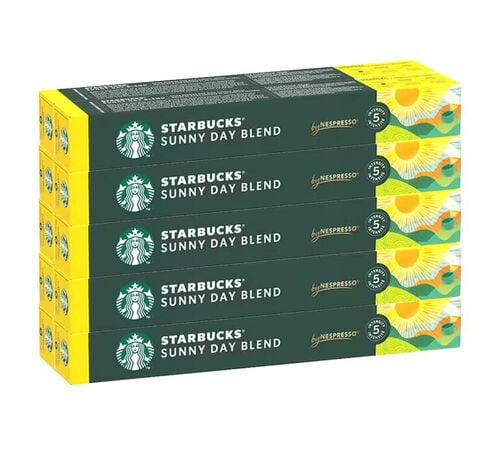 100 Nespresso* Original Compatible Capsules Sunny Day Blend &ndash; STARBUCKS