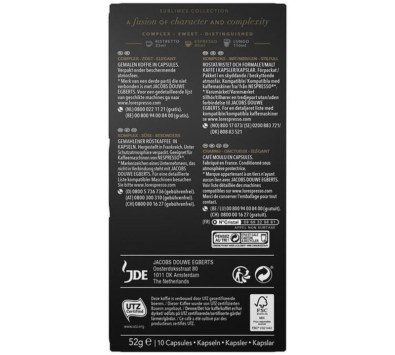 10 capsule compatibili Nespresso* Original Or Rose &ndash; L'Or Espresso image number 1