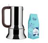 Alessi 9090 Moka Coffee Maker for induction hobs designed by Richard Sapper - 10 cups + Caf&eacute; Lugat image number 0