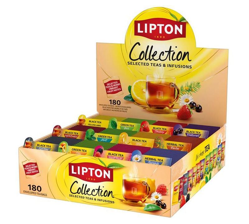 Lipton Tea Selection Box 12 Flavours - 180 tea bags image number 0