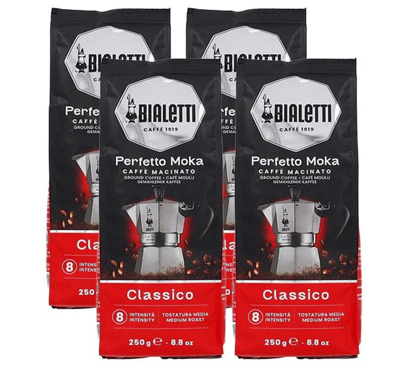 Bialetti - Caff&egrave; macinato - Perfetto Moka Classico 4 x 250 g image number 0
