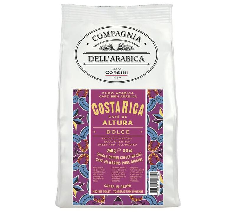 Caff&egrave; Corsini - Caff&egrave; in grani - Costa Rica Tarrazu 250 g image number 0