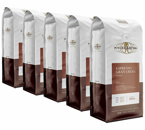 Miscela d'Oro - Caff&egrave; in grani uso professionale -  Gran Crema 5 x 1 kg