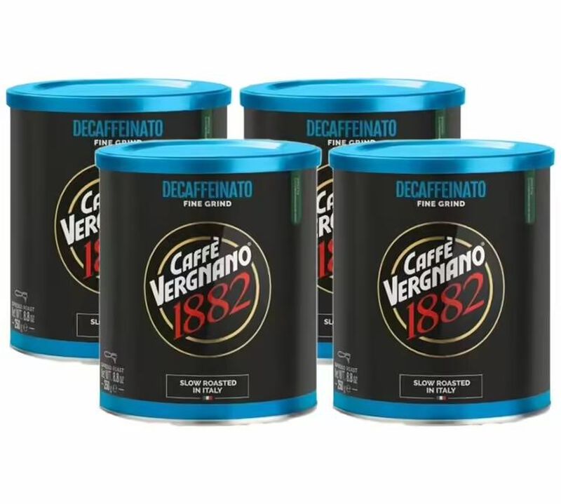 Caff&egrave; Vergnano - Caff&egrave; macinato - 1882 Decaffeinato - 4 x 250 g image number 0