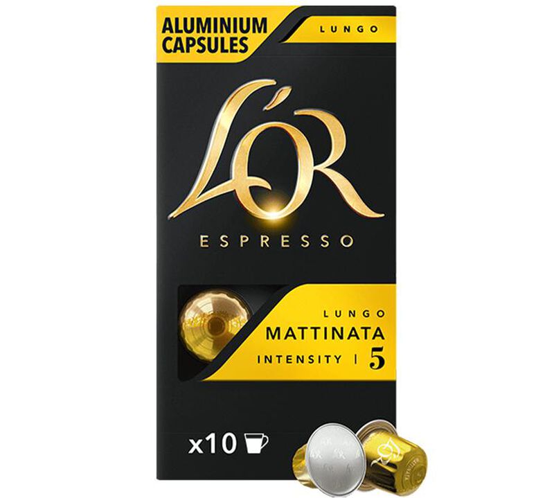 10 Nespresso* Original Compatible Capsules Lungo Mattinata &ndash; L'OR ESPRESSO image number 0