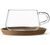 Viva Scandinavia -Tazza in vetro con piattino in bamb&ugrave; 30 cl image