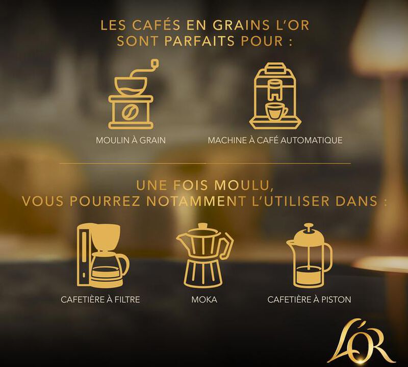 L'Or - Caff&egrave; in grani - Selezione Oro 100% arabica - 1kg image number 2