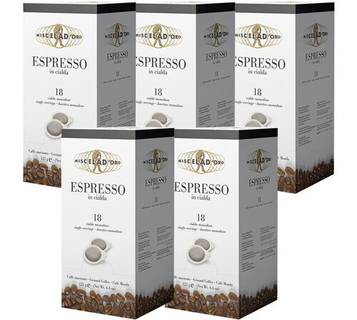 18 dosettes ESE Espresso Arabica / Robusta - Miscela d'Oro x5