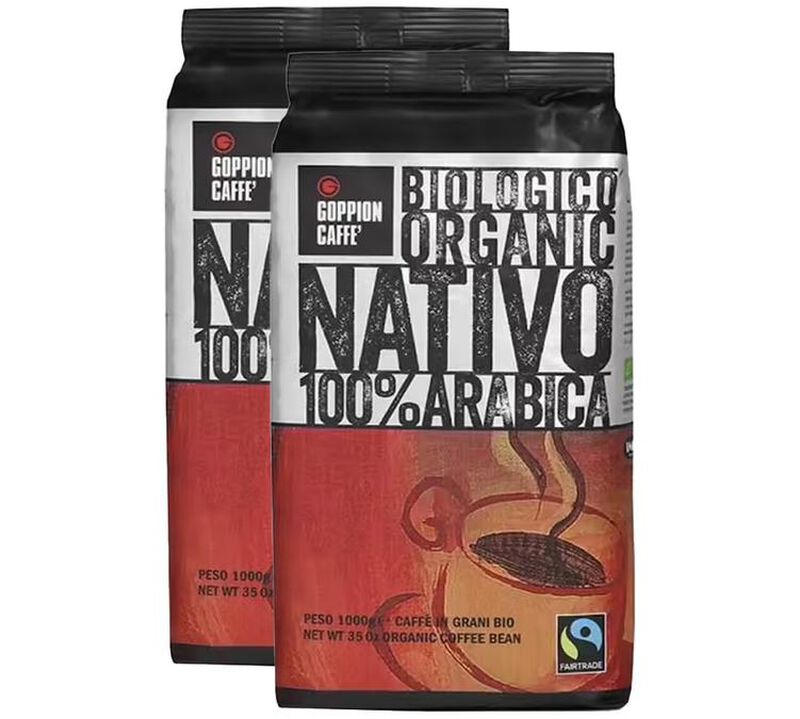 Goppion caff&egrave; - Caff&egrave; in grani - Nativo 100% Arabica bio 2 kg image number 0