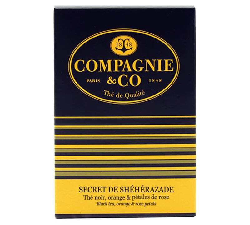 Compagnie Coloniale 'Secret de Sh&eacute;h&eacute;razade' flavoured black tea - 25 pyramid bags image number 0