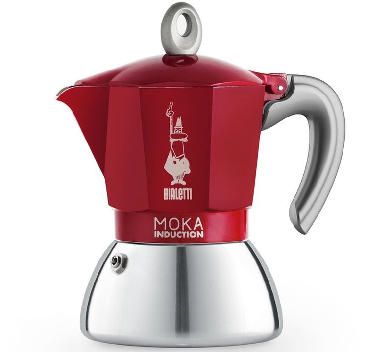 Bialetti - Moka per induzione - Moka Induction Rossa 4 tazze image number 0