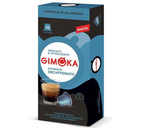 10 capsule compatibili Nespresso* Original Decaffeinato &ndash; Gimoka
