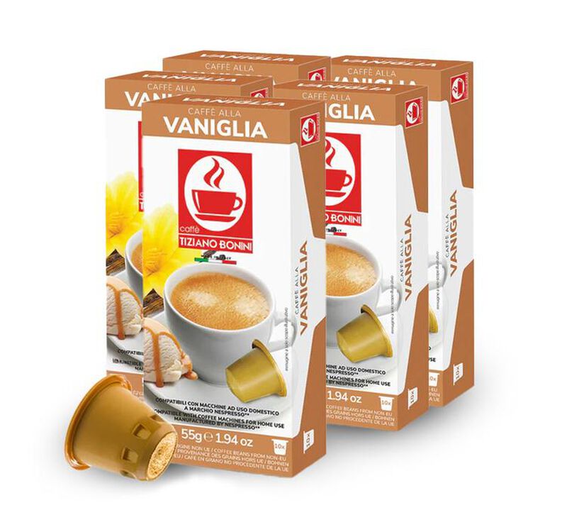 Caff&egrave; Bonini Vanilla-flavoured coffee Nespresso&reg; Compatible Capsules x 50 image number 0