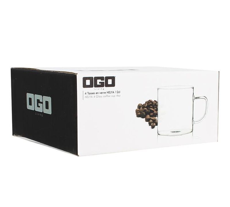 Ogo Living Set of 4 Glass Cups - 15cl image number 1