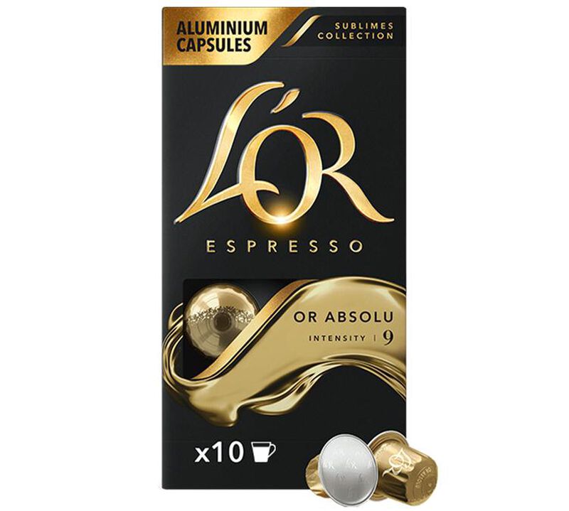 50 Nespresso* Original Compatible Capsules Or Absolu &ndash; L'Or Espresso image number 1