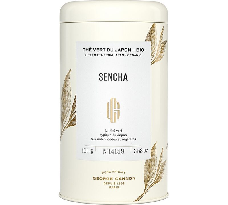 George Cannon organic Sencha green tea - 100g loose leaf in tin image number 0