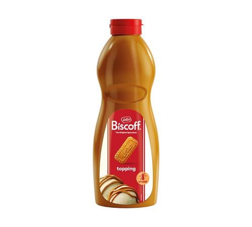 Lotus Speculoos Biscoff Topping in a 1kg Squeeze Bottle