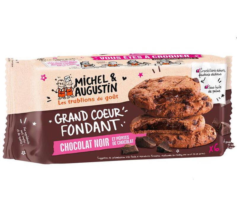 Michel et Augustin All Chocolate Stuffed Cookies x 6 image number 0