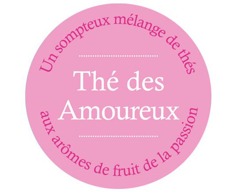 Comptoir Fran&ccedil;ais du Th&eacute; 'Th&eacute; des amoureux' fruity tea - 90g loose leaf tea image number 2