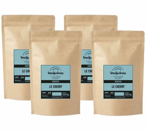 Les Petits Torr&eacute;facteurs Coffee Beans India Robusta Cherry - 4 x 250g