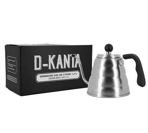 D-Kanta - Caraffa collo di cigno in acciaio inox 1,2 l