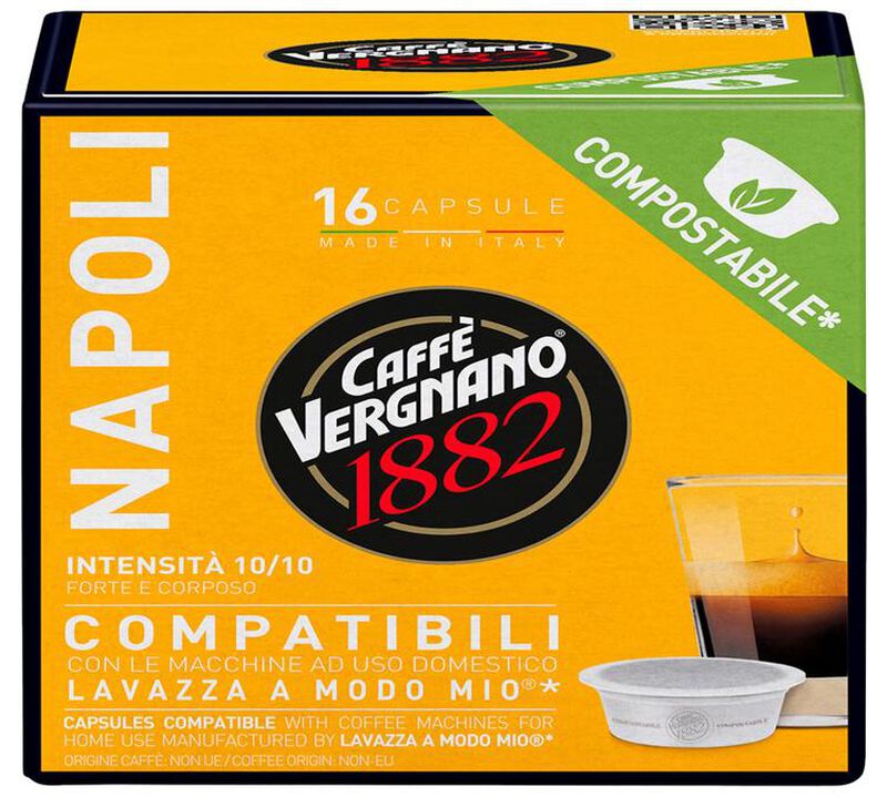 Caff&egrave; Vergnano - 80 capsule compatibili Lavazza A Modo Mio - Napoli image number 3