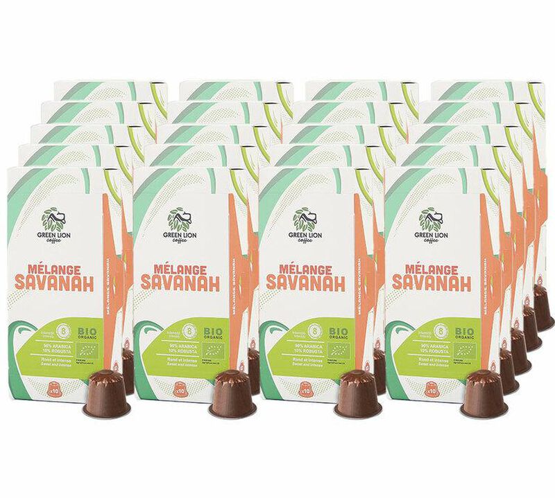 200 Nespresso* Original Compatible Capsules Savannah Blend &ndash; GREEN LION COFFEE image number 0