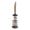OGO Living tea infuser with acacia wood handle & stand image number 1