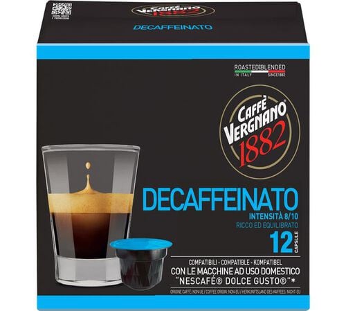 12 Nescaf&eacute;* Dolce Gusto* Compatible Pods Decaffeinato &ndash; CAFFE VERGNANO