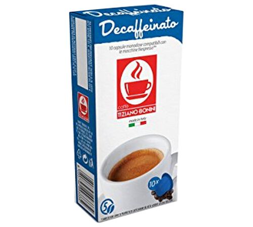 10 Nespresso* Original Compatible Capsules Decaffeinato &ndash; BONINI