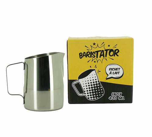 Baristator Stainless Steel Milk Jug - 420ml