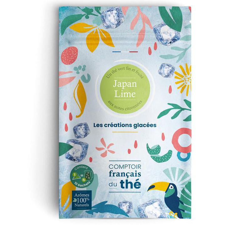 Japan Lime iced tea - 10 sachets - Comptoir Fran&ccedil;ais du Th&eacute; image number 0