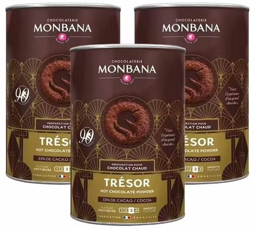 Monbana Hot Chocolate Powder Tr&eacute;sor de Chocolat - 3kg