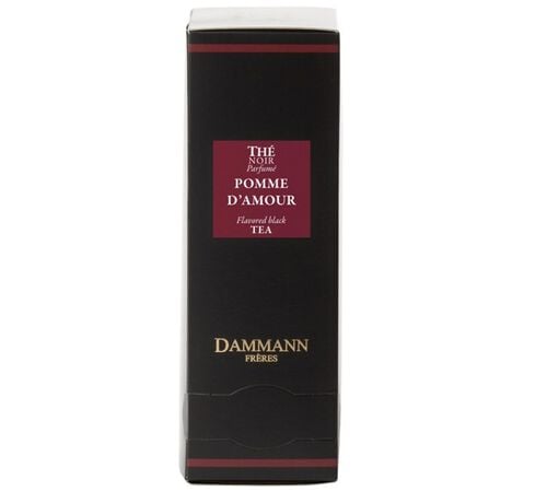 'Pomme d'amour' flavoured black tea - 24 Cristal&reg; sachets - Dammann Fr&egrave;res