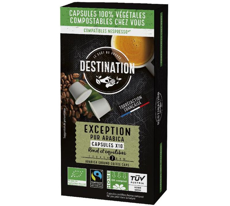 10 Nespresso* Original Compatible Capsules Max Havelaar Organic &ndash; DESTINATION image number 0