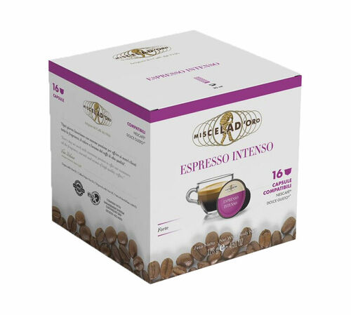 16 Nescaf&eacute;* Dolce Gusto* Compatible Pods Espresso Intenso &ndash; MISCELA D'ORO