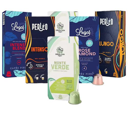 60 Nespresso* Original Compatible Pods - 100% MaxiCoffee Discovery Pack