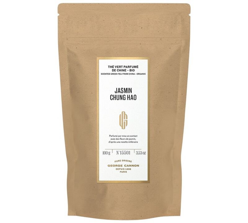T&egrave; verde Jasmin Chung Hao Biologico - 100 g - GEORGE CANNON image number 1