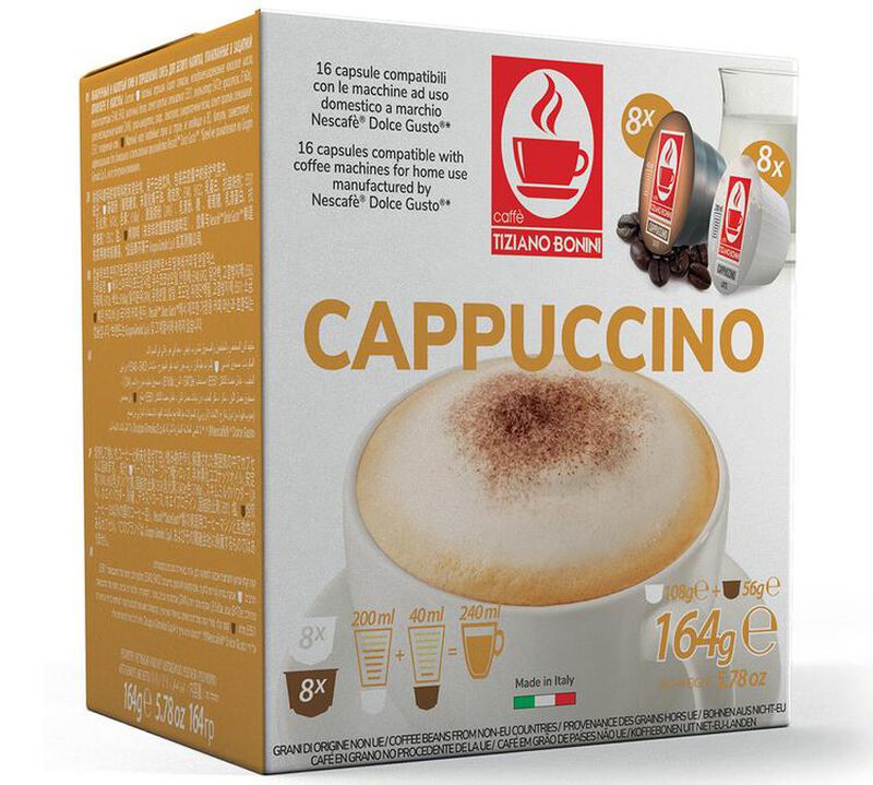 80 Nescaf&eacute;* Dolce Gusto* Compatible Pods Cappuccino &ndash; CAFFE BONINI image number 1