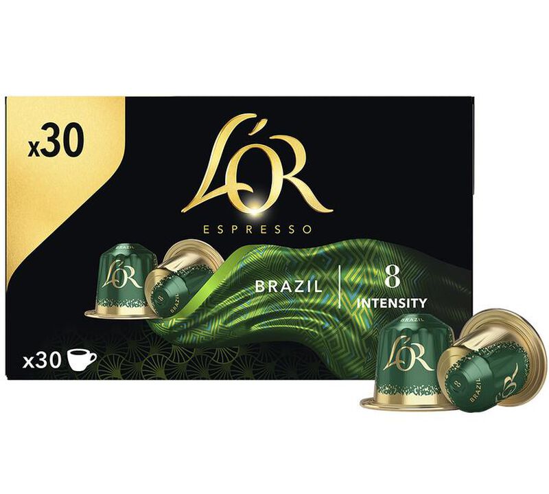 30 Nespresso* Original Compatible Capsules Brazil - L'OR ESPRESSO image number 0