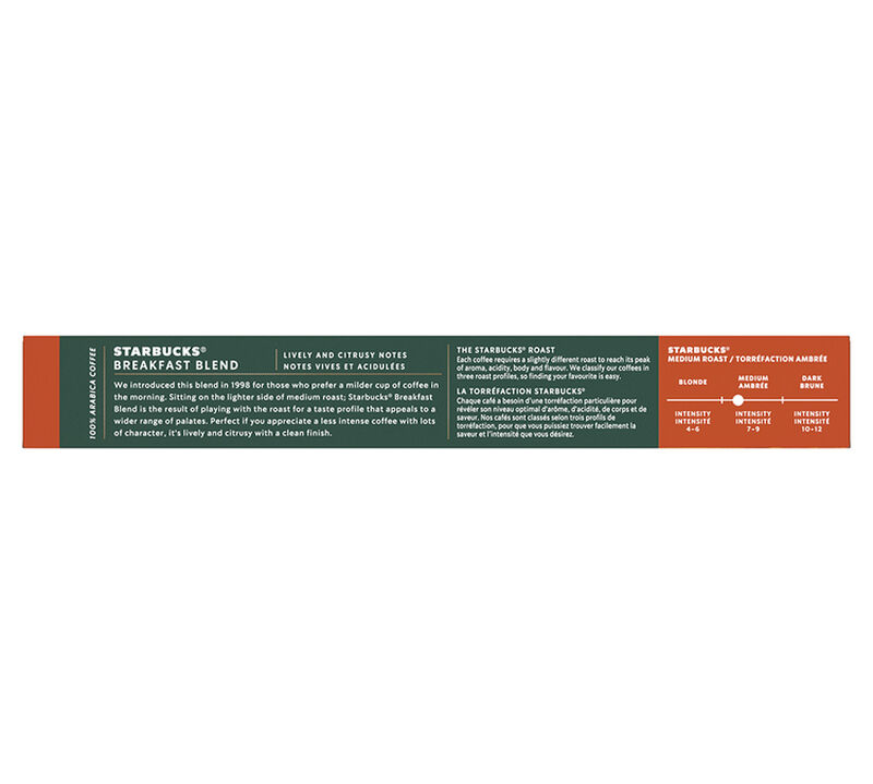 10 capsule compatibili Nespresso* Original Breakfast Blend &ndash; Starbucks image number 3