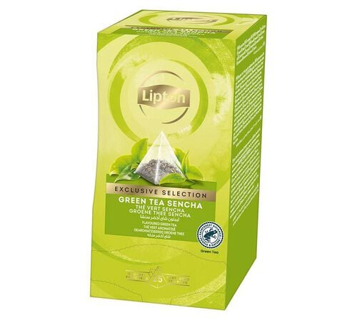 Sencha Green Tea - 25 pyramid tea bags - Exclusive Selection - Lipton