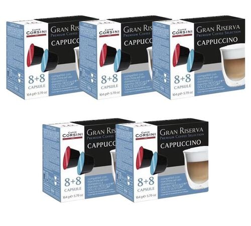80 Nescaf&eacute;* Dolce Gusto* Compatible Pods Cappuccino &ndash; CORSINI
