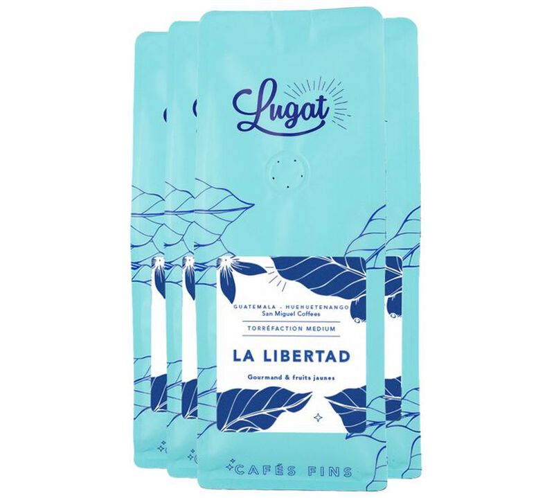 Lugat Coffee Beans La Libertad from Guatemala - 4 x 250g image number 0
