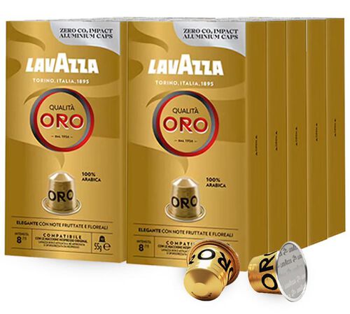 100 Nespresso* Original Compatible Capsules Espresso Qualita Oro &ndash; LAVAZZA