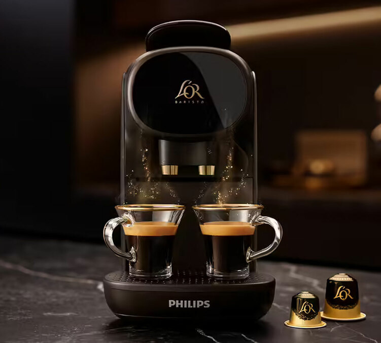 philips l or barista sublime nera due caffe