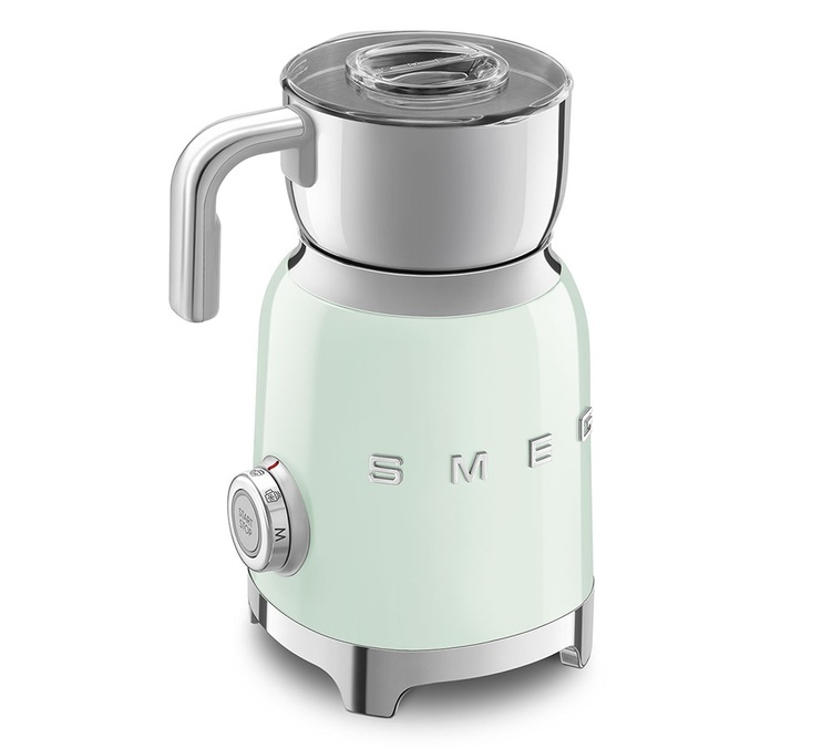 SMEG montalatte e cioccolattiera verde acqua