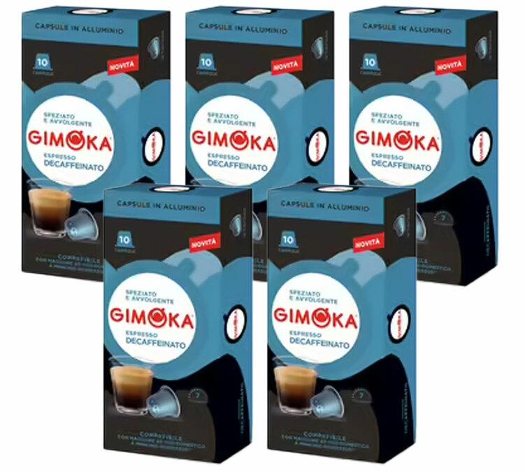 50 capsule nespresso decaffeinato gimoka
