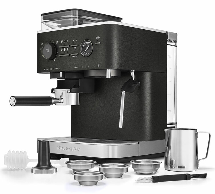 accessori della macchina da caffe espresso kitchenaid nera